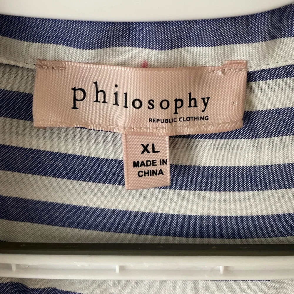 Philosophy Blouse, Size XL - Picture 2 of 6